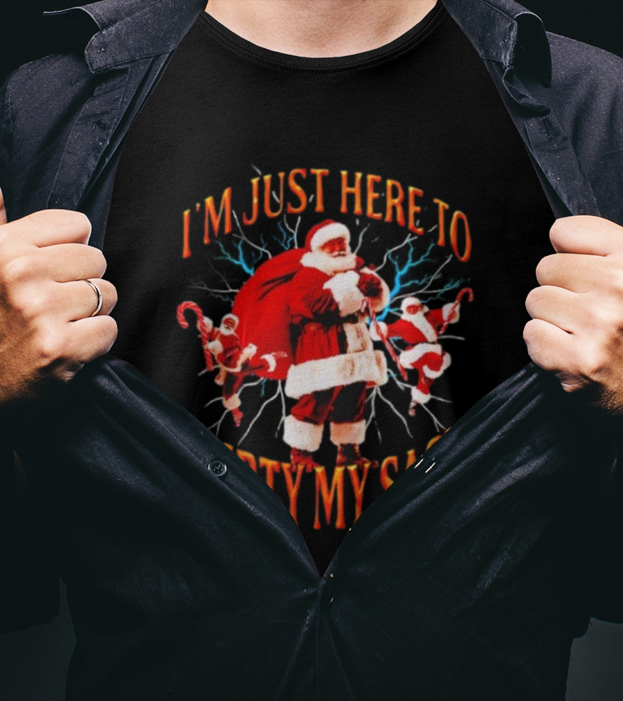 I'm Just Here To Empty My Sack Santa Christmas Holiday Humor T-Shirt