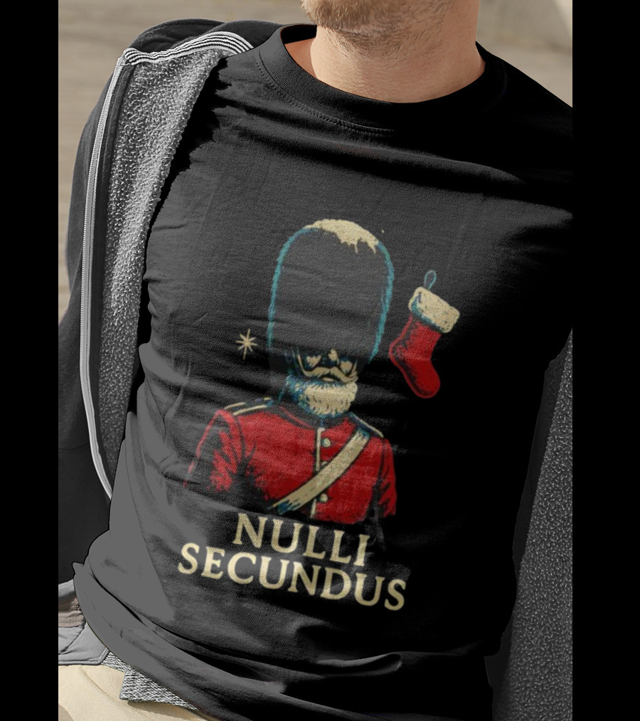 Coldstream Guards Nulli Secundus Christmas Stocking Vintage Style T-Shirt
