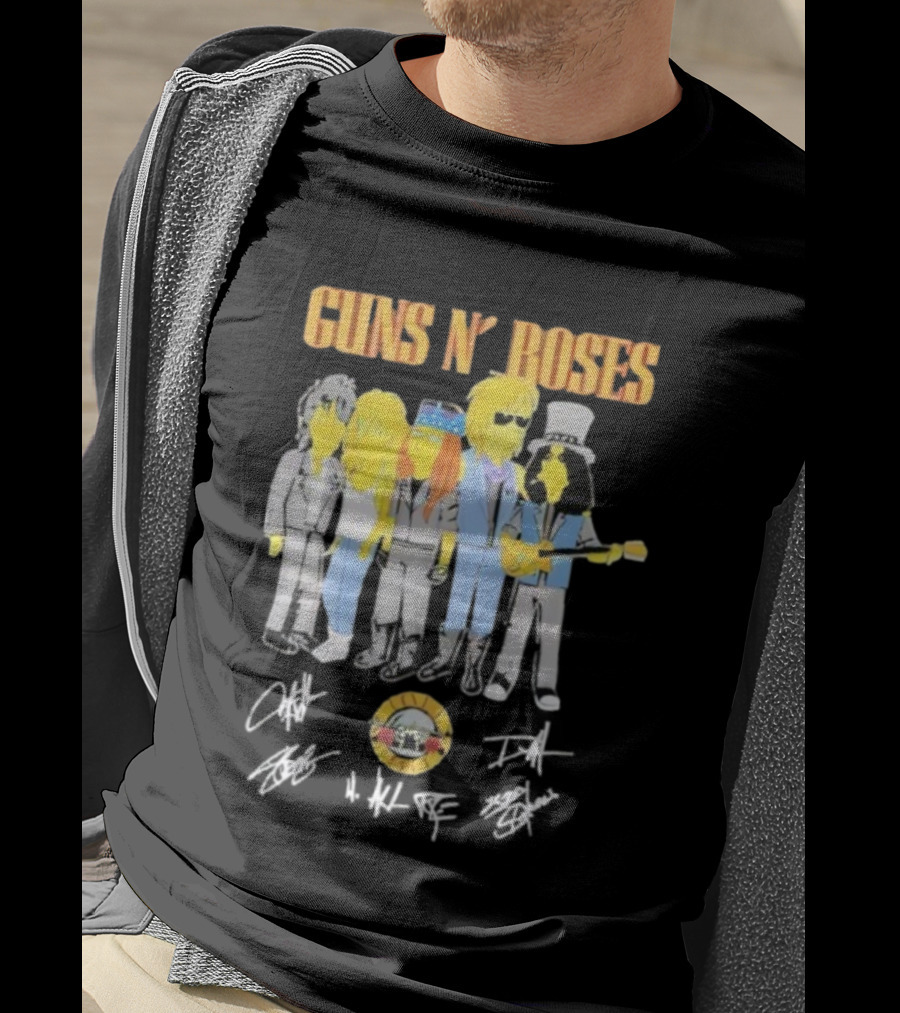 Simpsons Guns N’ Roses Band Parody T-Shirt