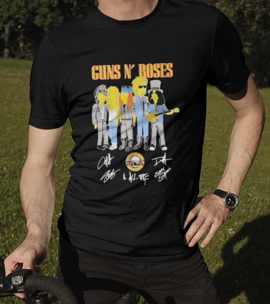 Simpsons Guns N’ Roses Band Parody T-Shirt