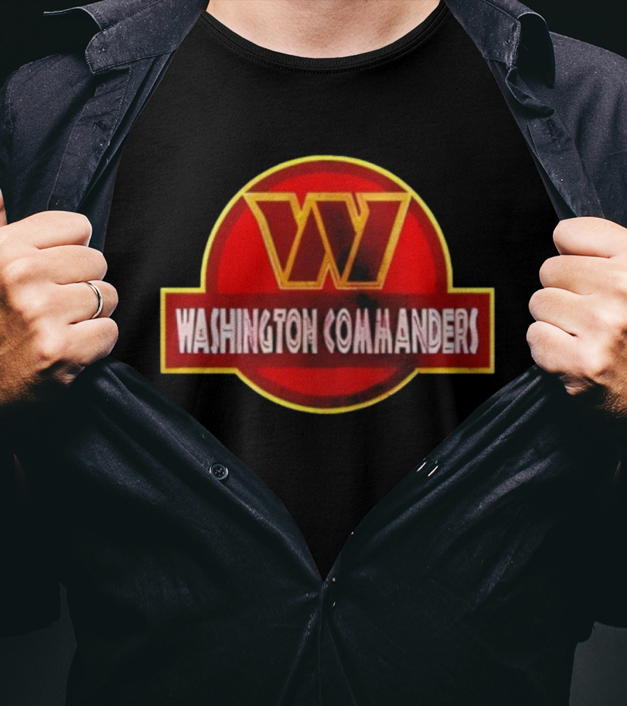 Washington Commanders W Jurassic Park Icon Collaboration T-Shirt