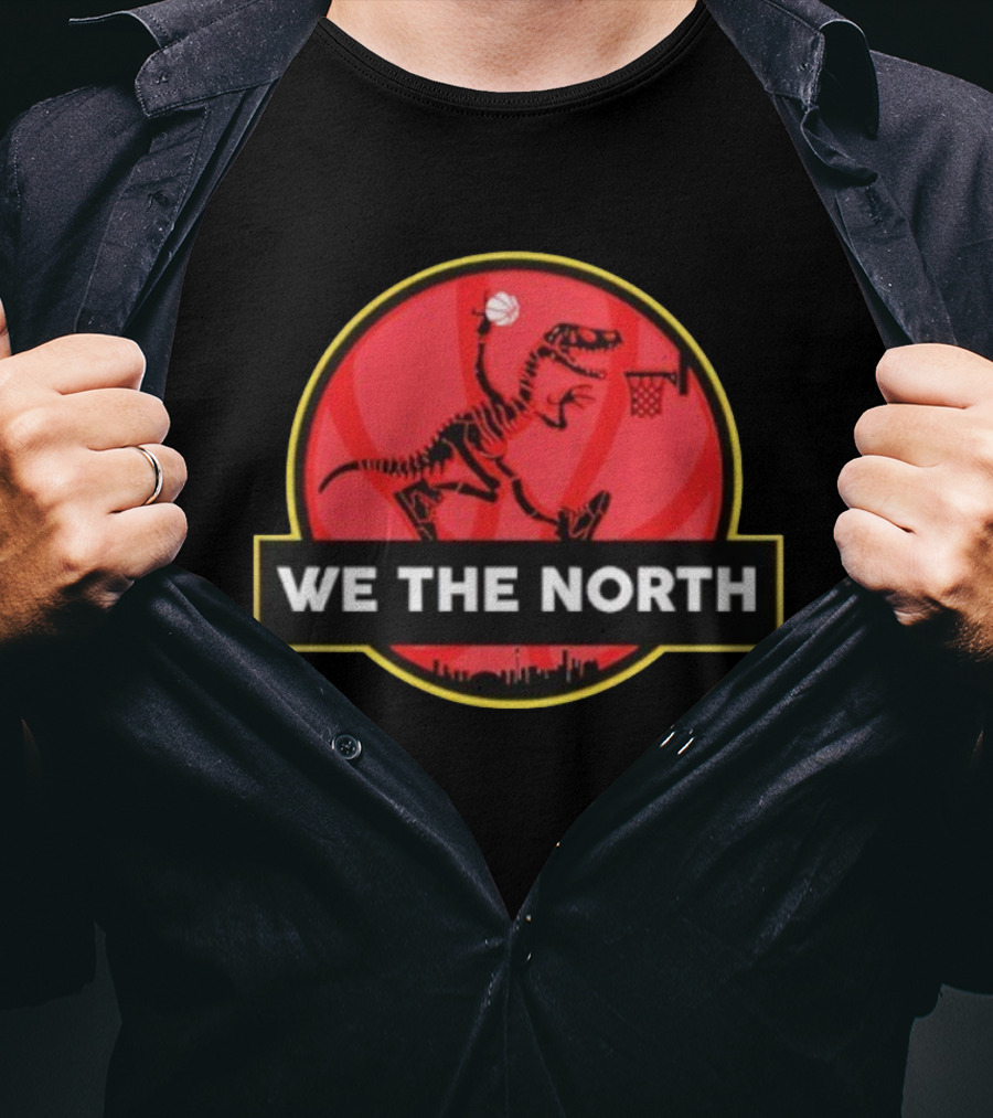 We The North Toronto Basketball Raptor Dunk Skyline Circle T-Shirt