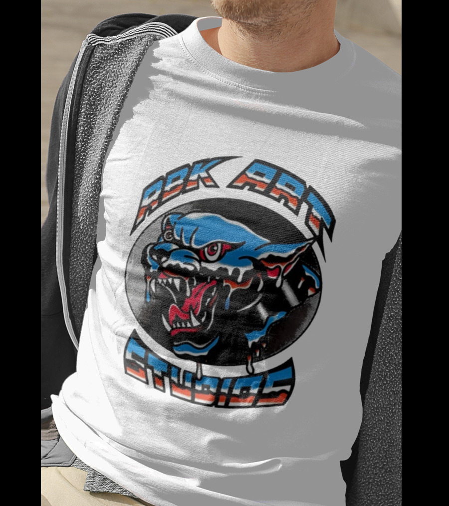ABK Art Studios Chrome Panther Tattoo T-Shirt