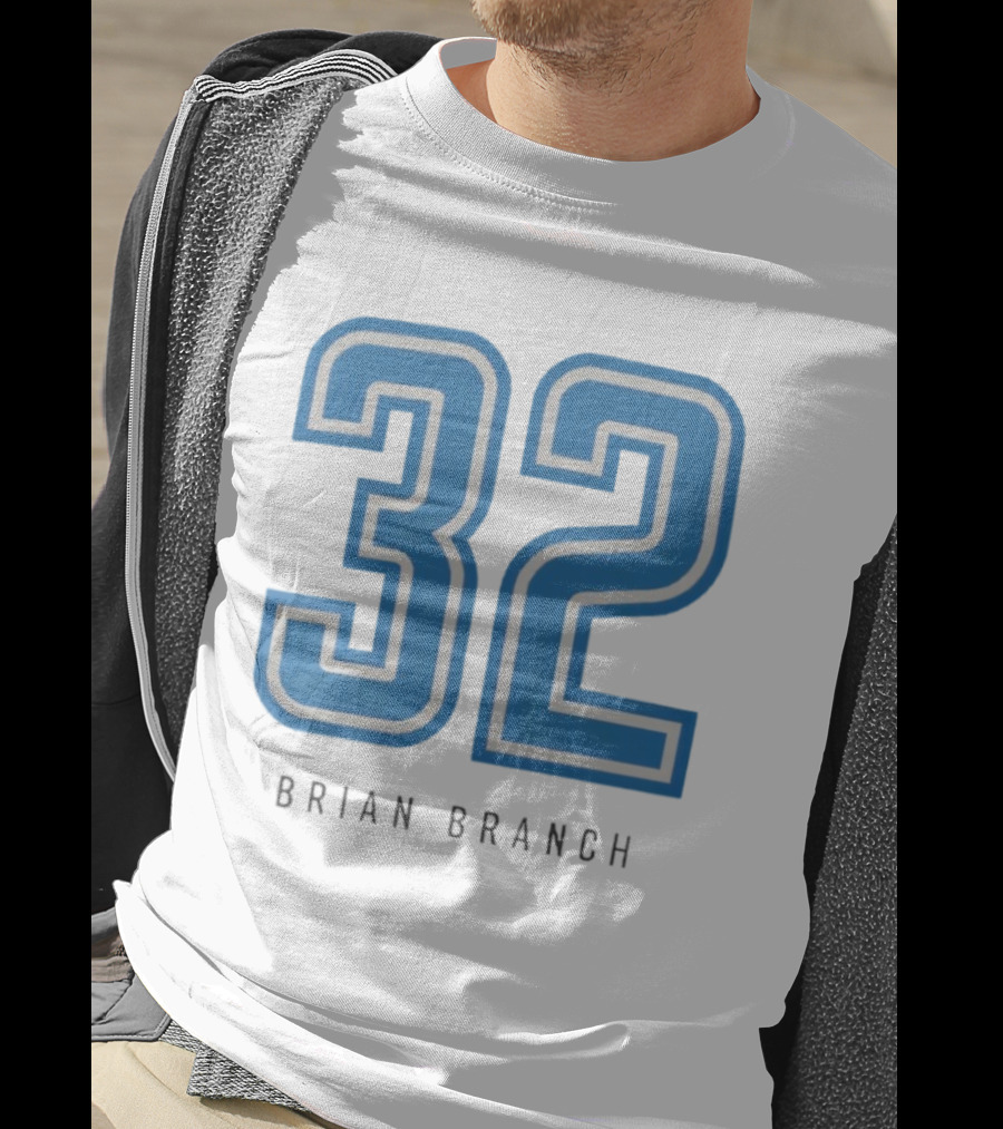 Brian Branch 32 Nameplate Box T-Shirt