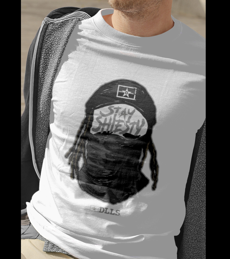 DLLS Stay Shiesty Mask Beanie With Blocks And Star T-Shirt