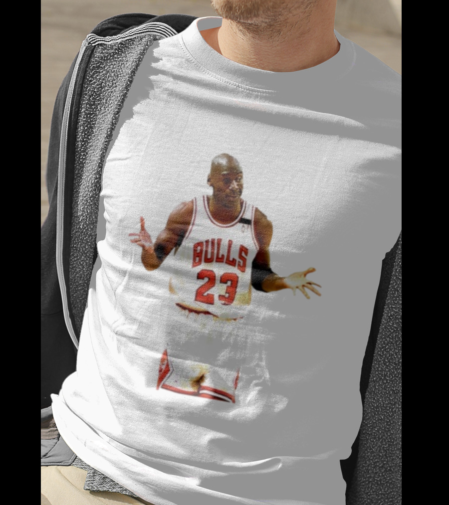 Michael Jordan Bulls Number 23 Iconic Shrug Moment T-Shirt