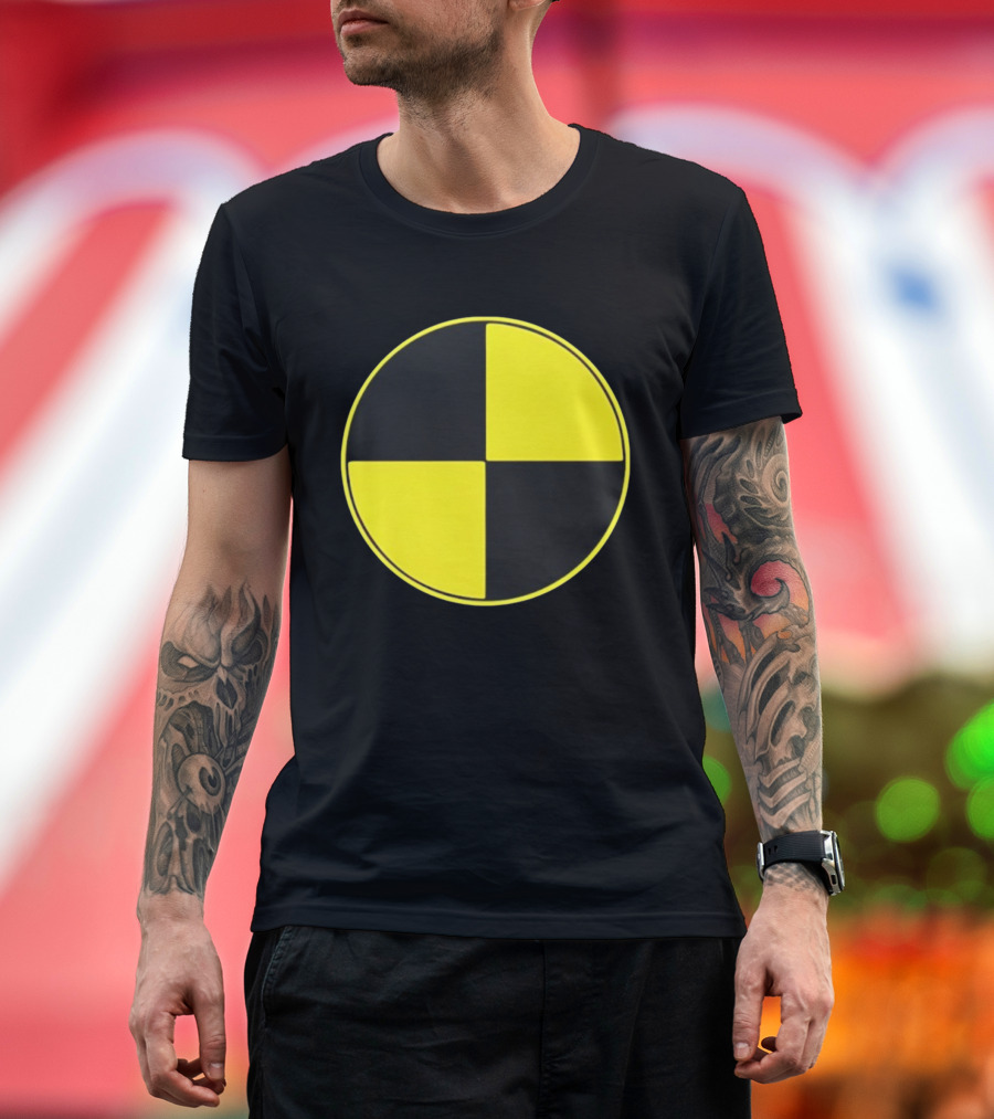 Crash Test Dummy Yellow Black Symbol T-Shirt
