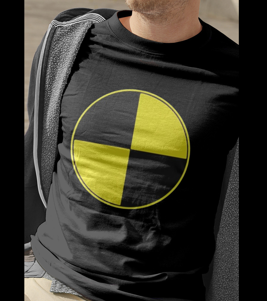Crash Test Dummy Yellow Black Symbol T-Shirt