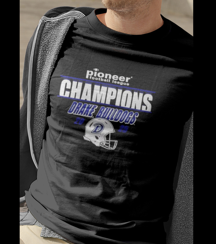 Drake Bulldogs 2025 PFL Champions Pioneer Football League T-Shirt