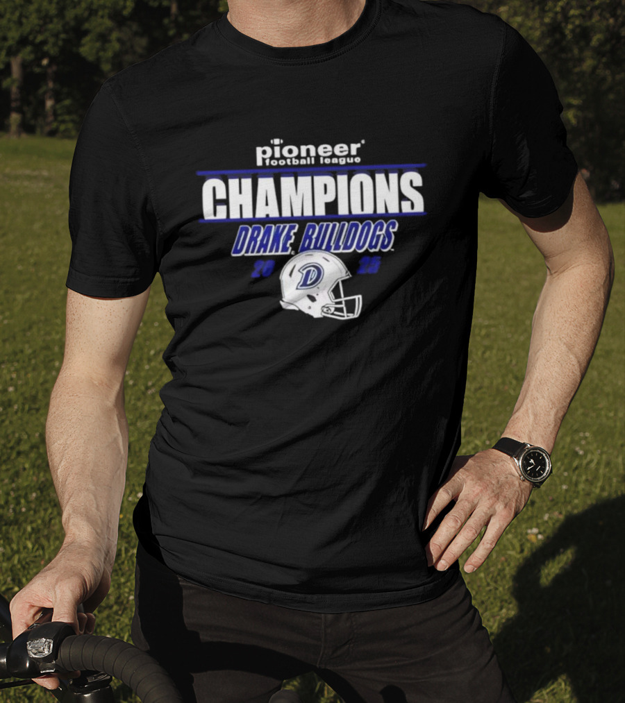 Drake Bulldogs 2025 PFL Champions Pioneer Football League T-Shirt
