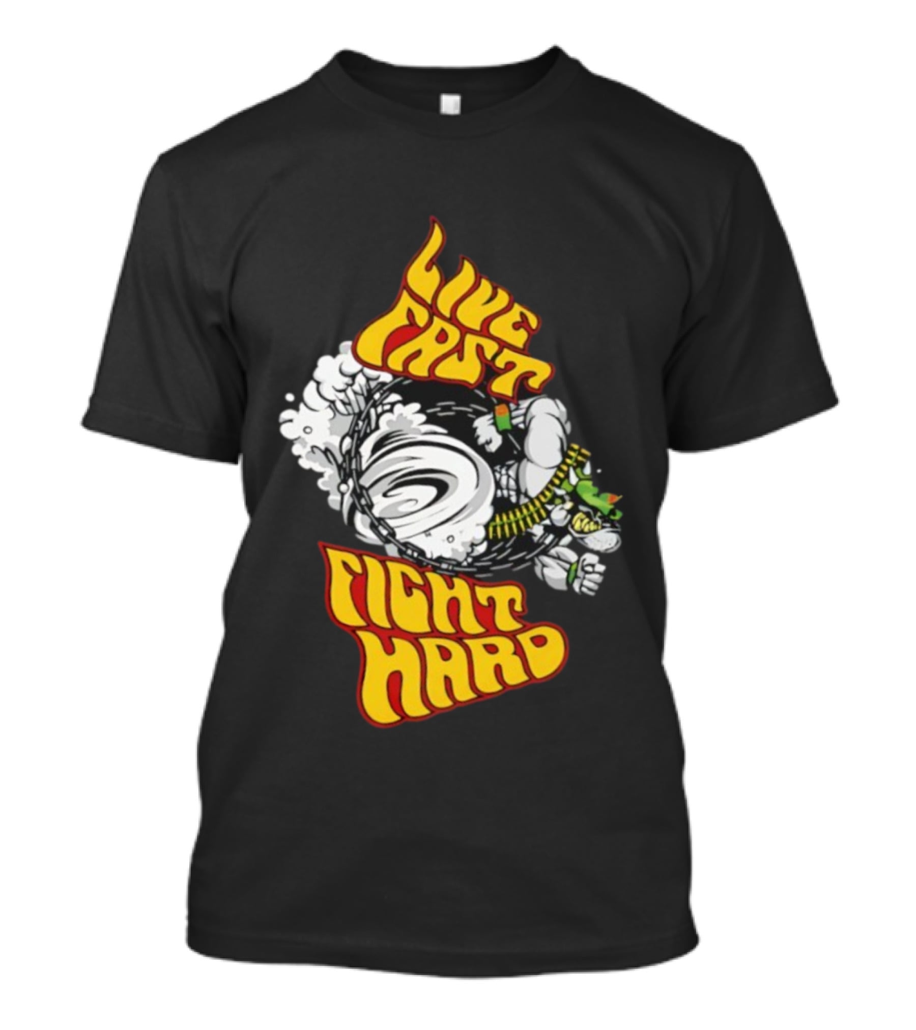 Live Fast Fight Hard John Cena WWE Merchandise T-Shirt