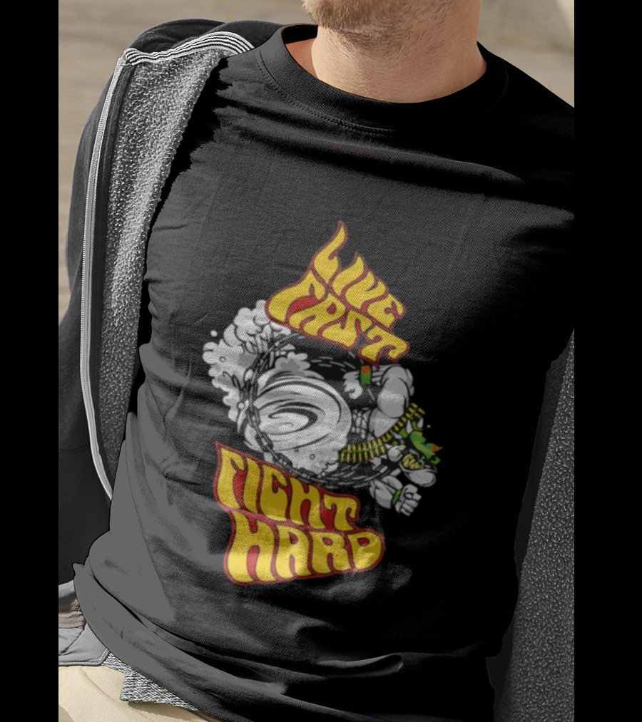 Live Fast Fight Hard John Cena WWE Merchandise T-Shirt