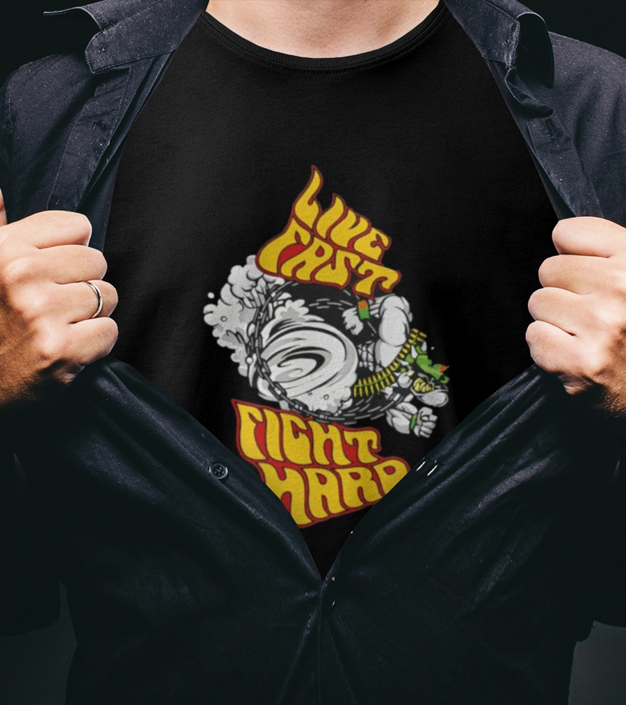 Live Fast Fight Hard John Cena WWE Merchandise T-Shirt