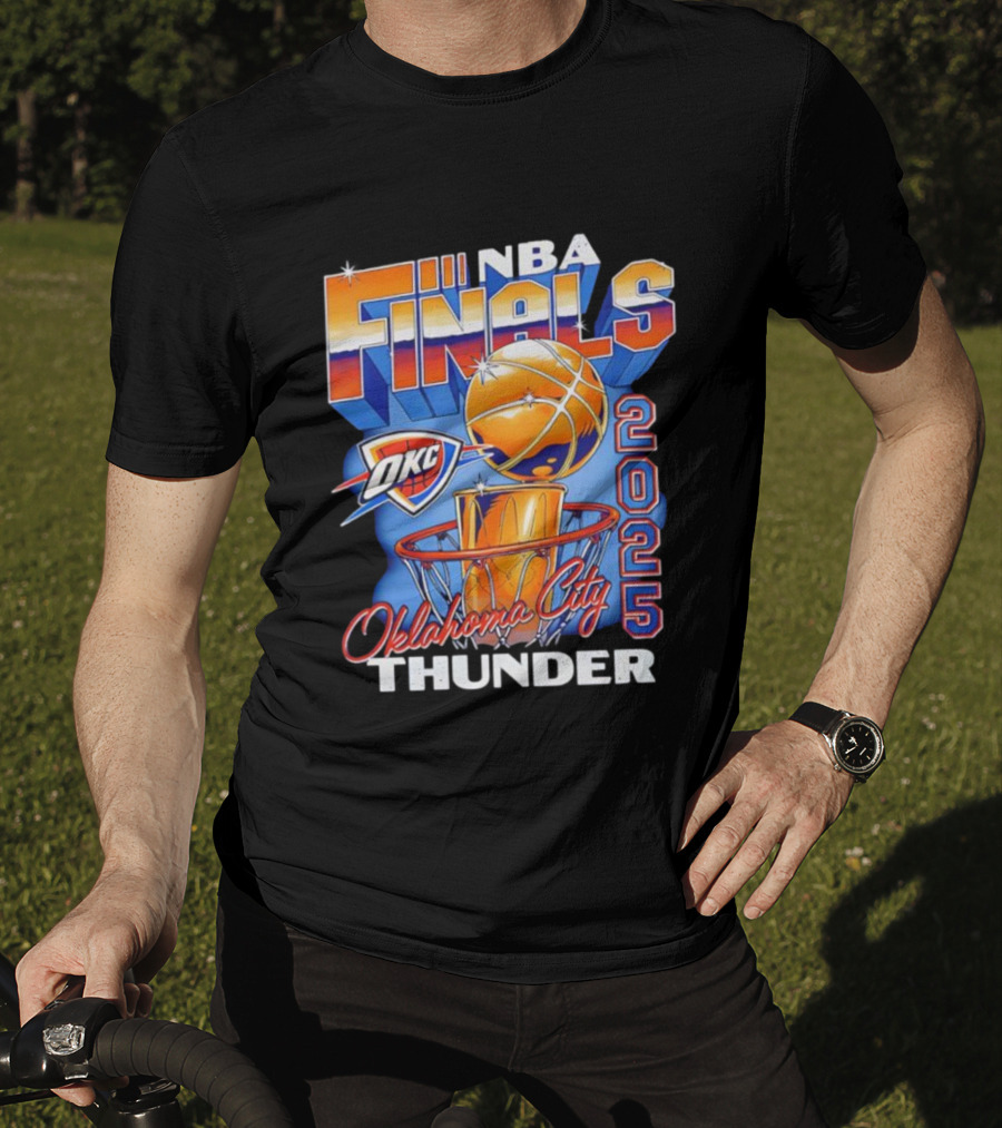 Oklahoma City Thunder NBA Finals OKC 2025 Basketball Trophy T-Shirt