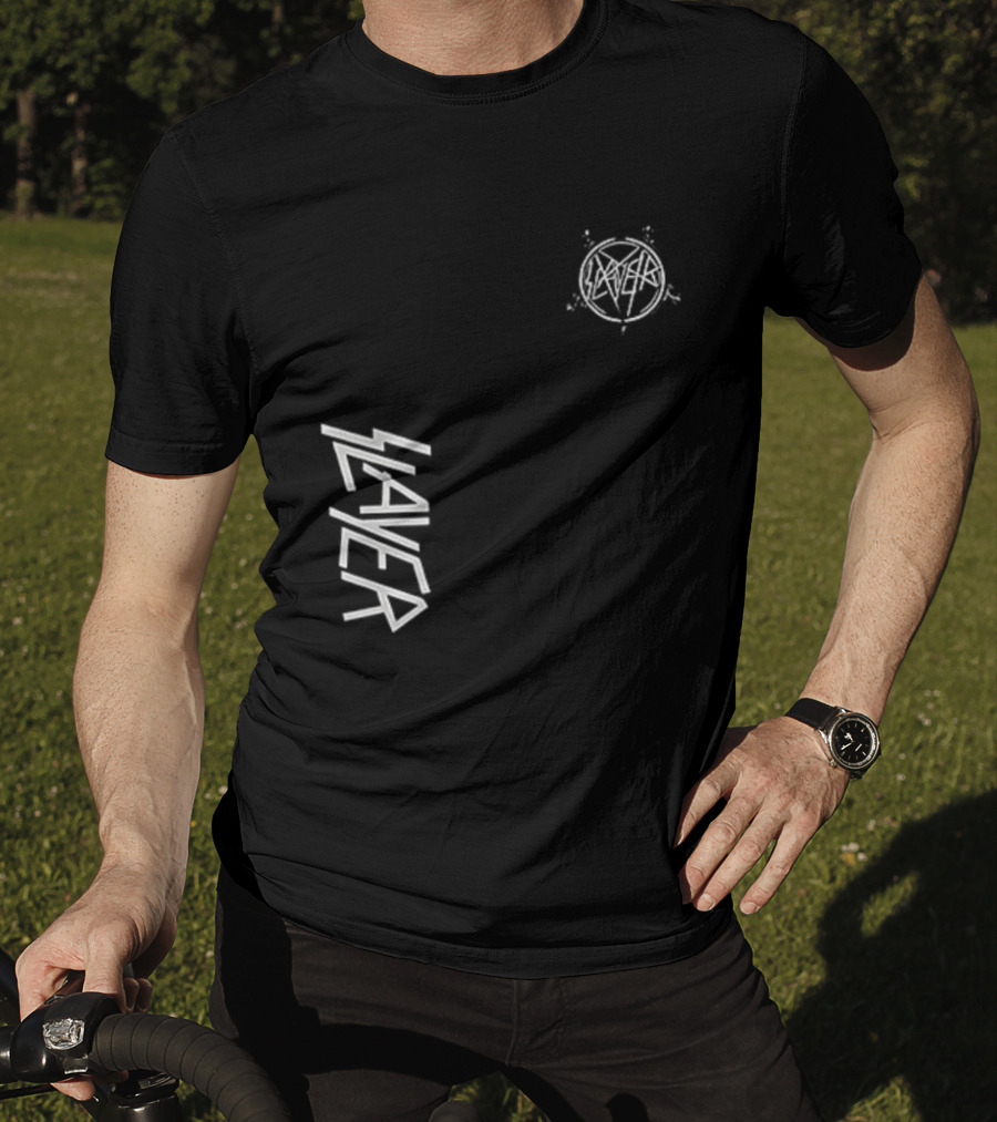 Slayer Angel Of Death Skull Pentagram T-Shirt