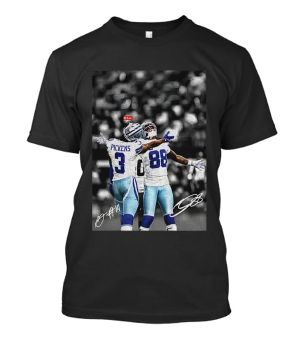 CeeDee Lamb George Pickens Dallas Cowboys NFL Football Signatures T-Shirt