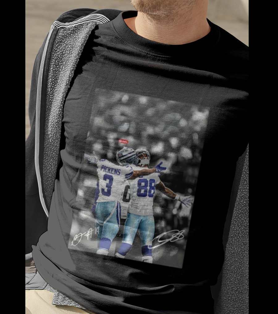 CeeDee Lamb George Pickens Dallas Cowboys NFL Football Signatures T-Shirt