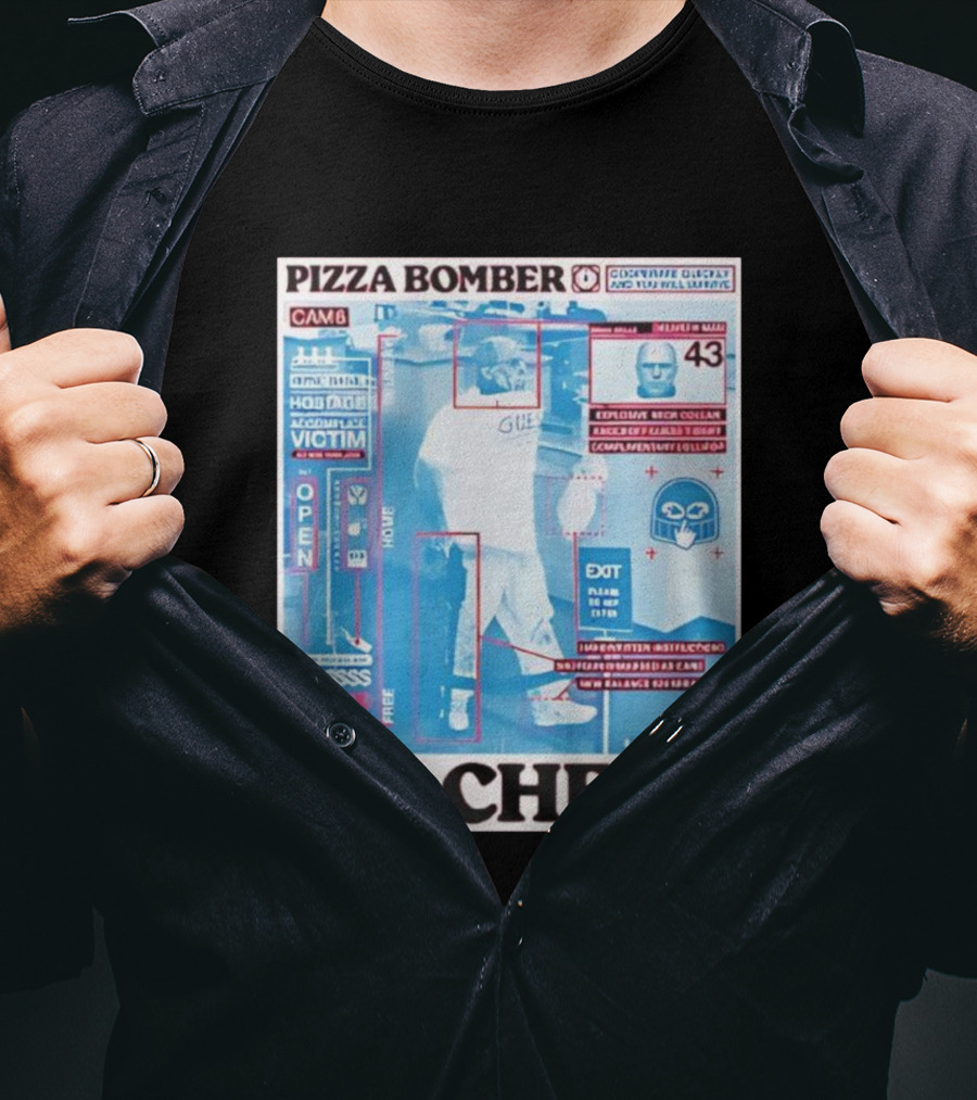 Pizza Bomber Fit Check CAM6 Observe Detect And Report Victim Plan Escape 243 Clean New Balance 026 Garbage T-Shirt
