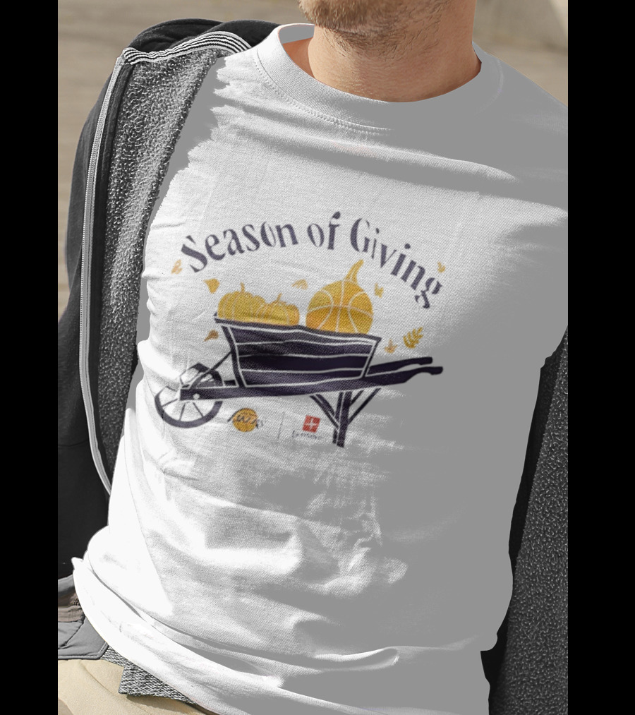 Angeles Lakers Season Of Giving Wheelbarrow Basketball Pumpkins T-Shirt