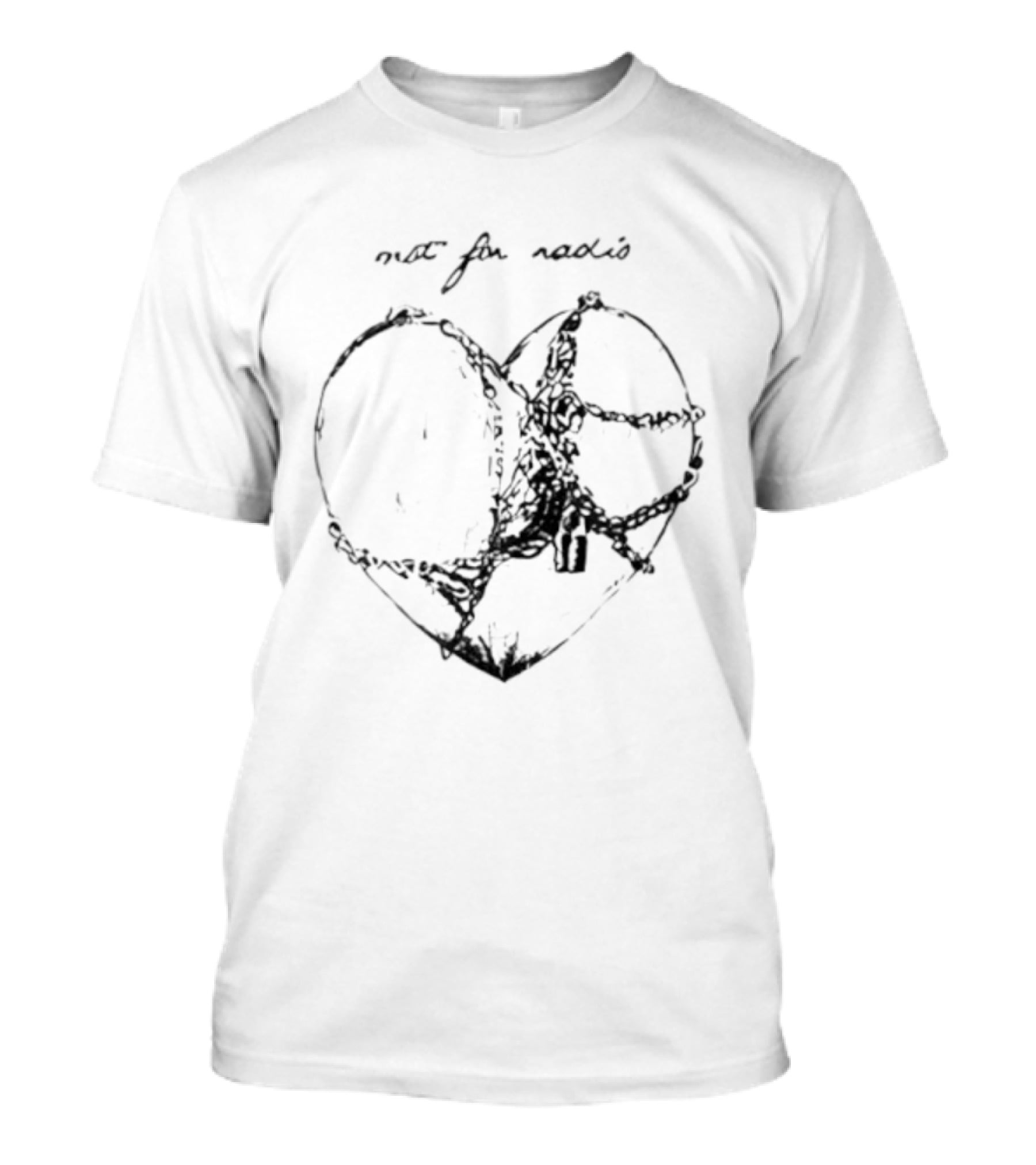 Not For Radio Barbed Wire Heart T-Shirt