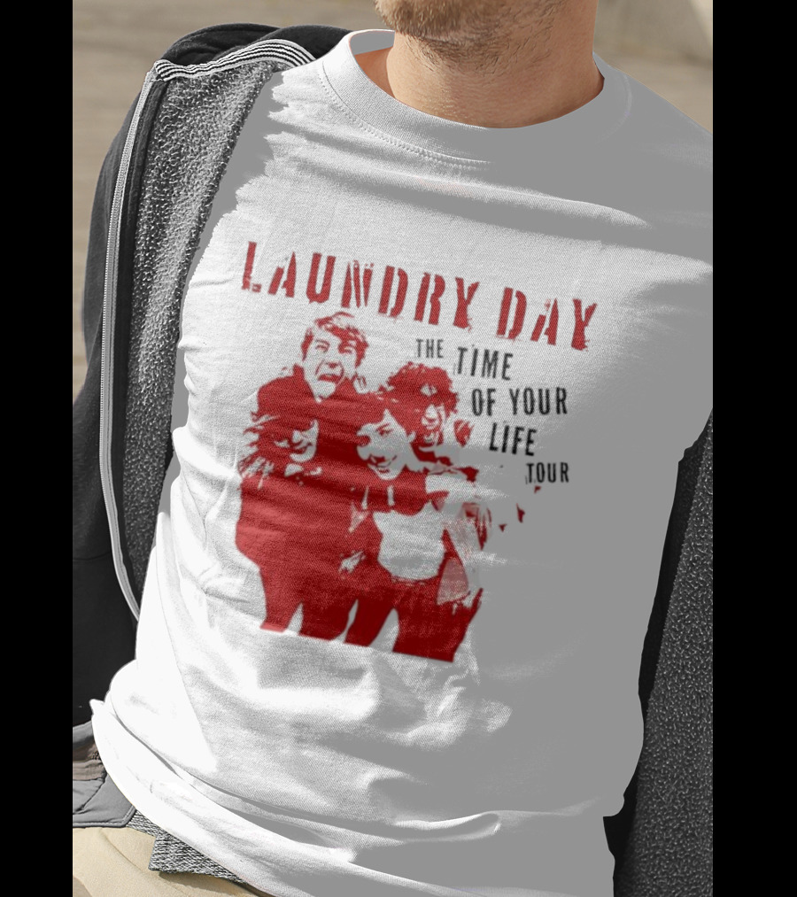 Laundry Day The Time Of Your Life Tour Group Red Silhouette T-Shirt