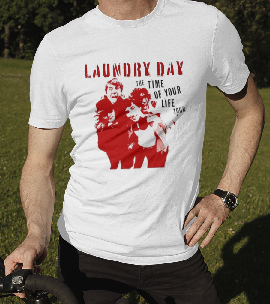 Laundry Day The Time Of Your Life Tour Group Red Silhouette T-Shirt