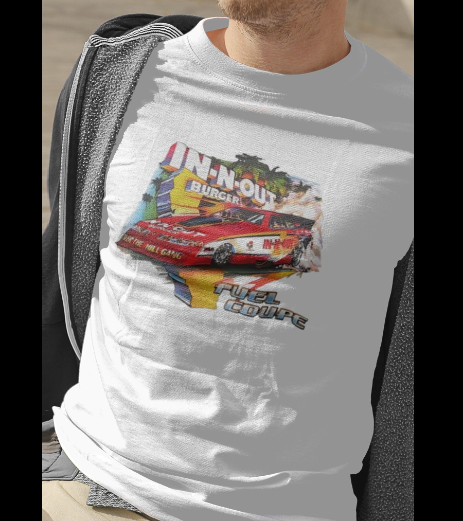 In N Out Burger Over The Hill Gang Fuel Coupe Vintage Racing Car T-Shirt