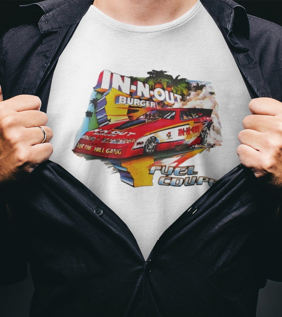 In N Out Burger Over The Hill Gang Fuel Coupe Vintage Racing Car T-Shirt