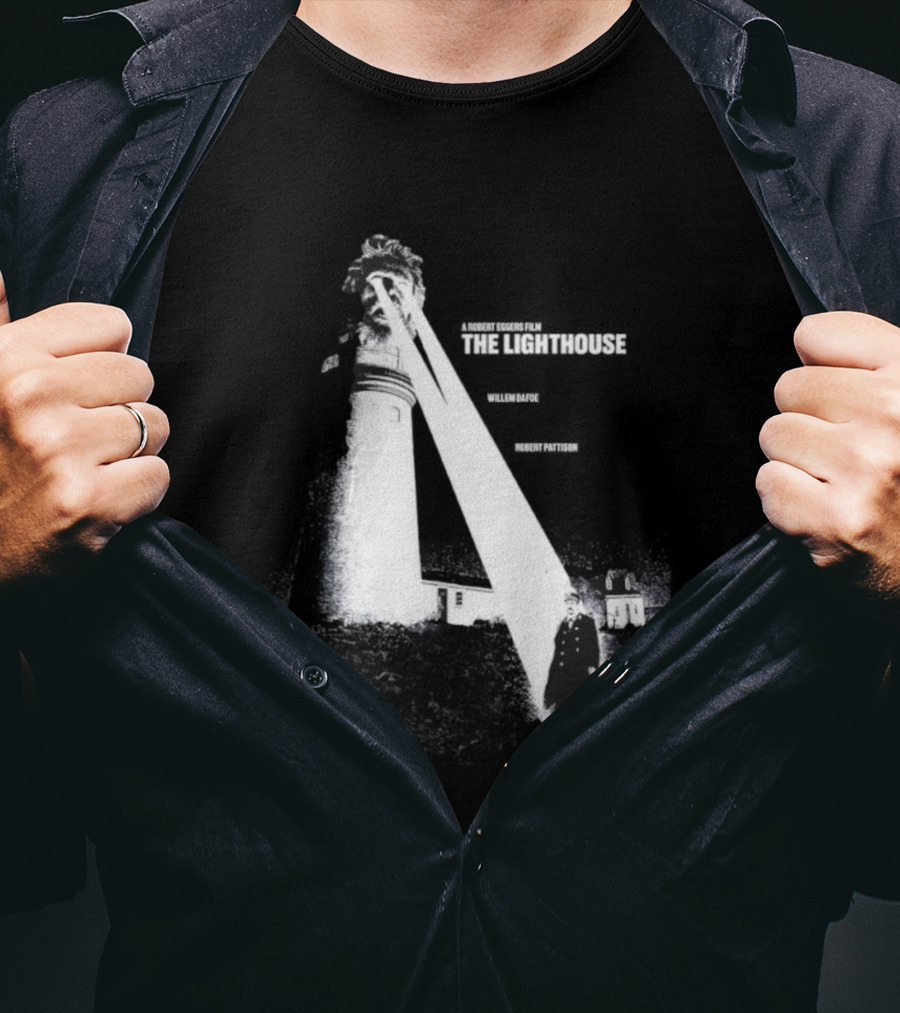 Robert Eggers The Lighthouse Willem Dafoe Robert Pattinson Vintage Scene T-Shirt