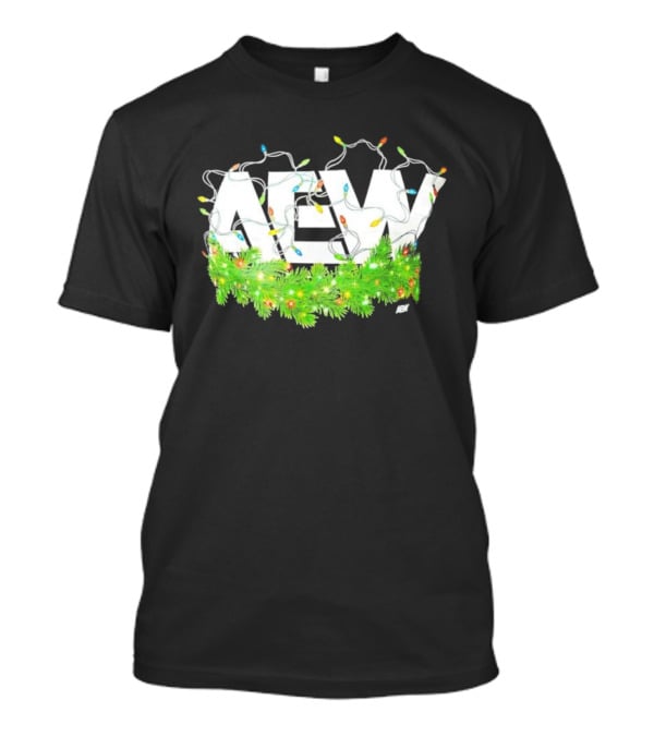 All Elite Wrestling Christmas Lights And Garland Decor T-Shirt