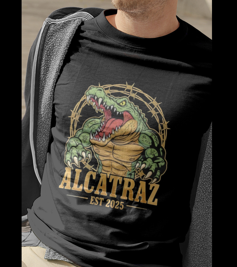 Alcatraz Alligator Muscle Est 2025 Florida Everglades T-Shirt