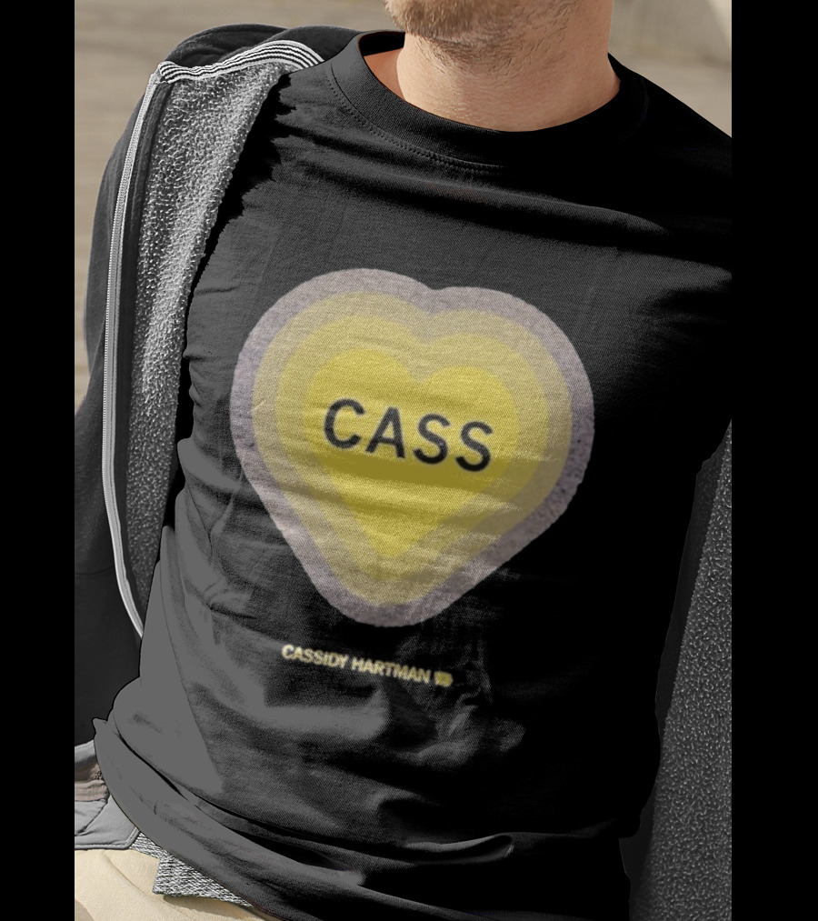 Cassidy Hartman Heartbeat Cass Heart Yellow Heart Pattern T-Shirt