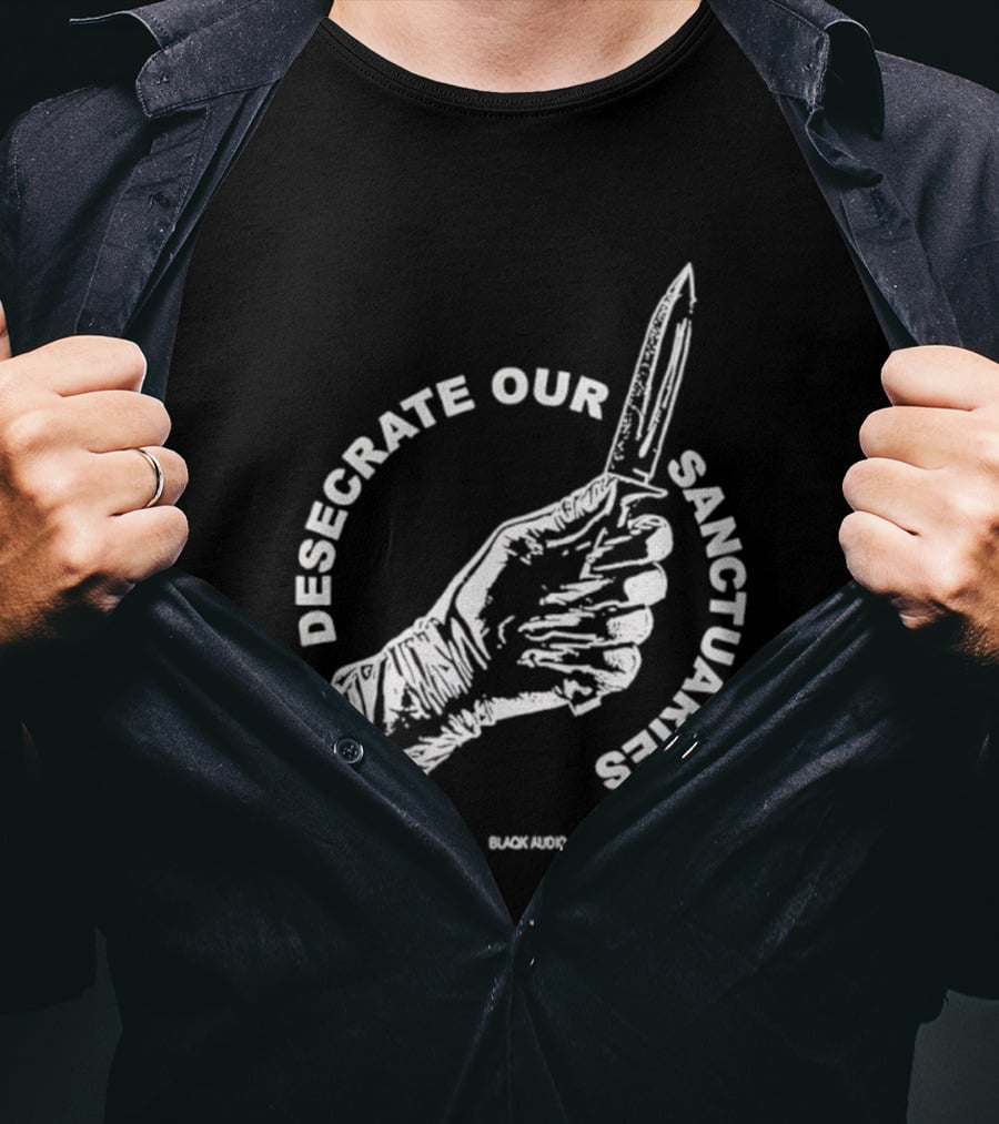 Desecrate Our Sanctuaries Knife Hand Blackened T-Shirt