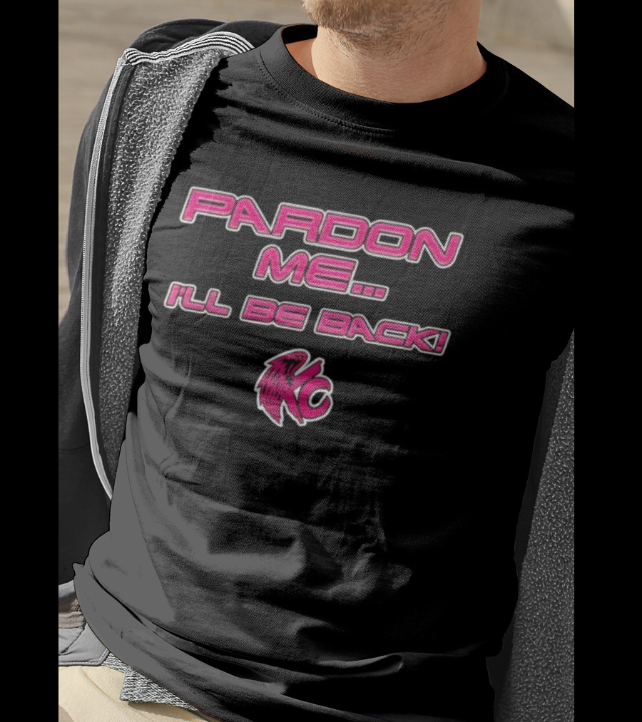Pardon Me I'll Be Back KC Pink Winged Logo T-Shirt