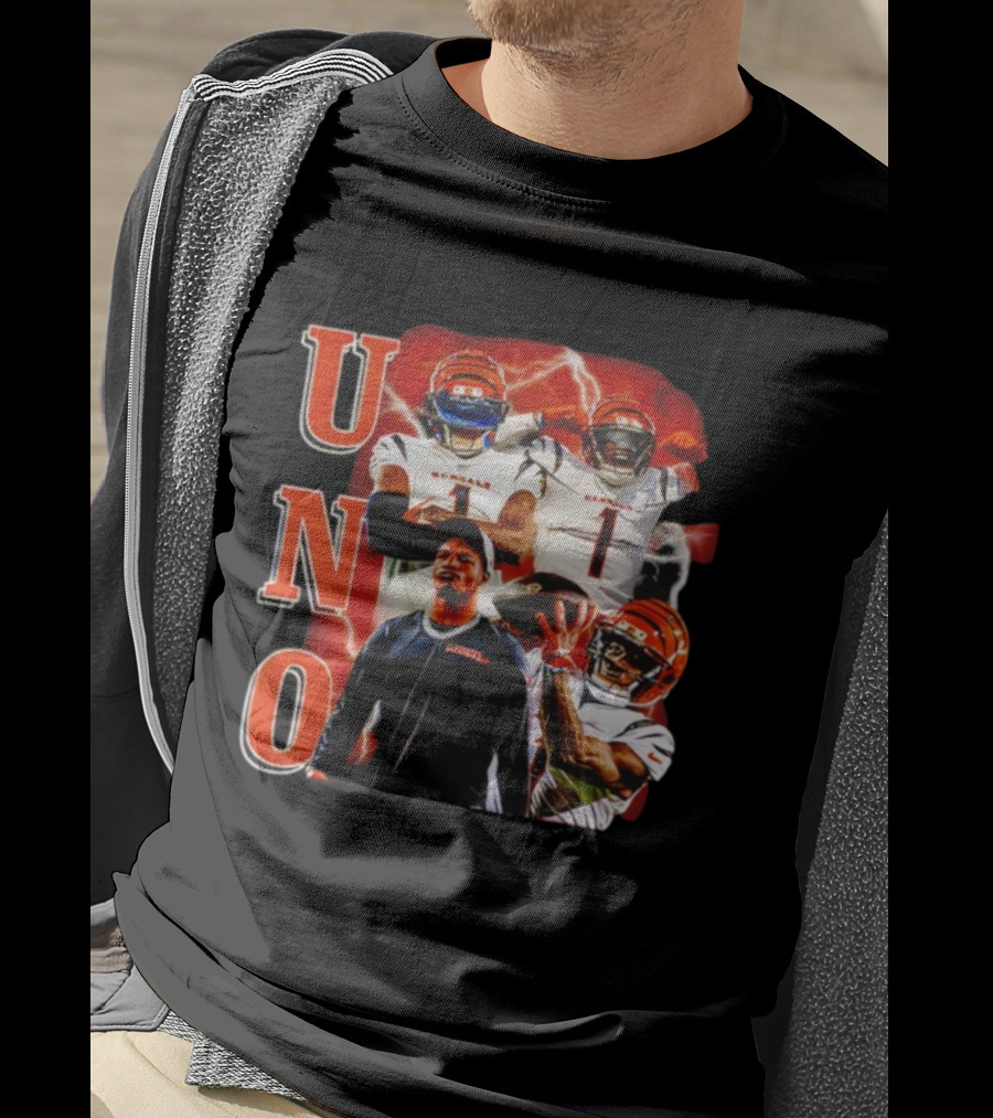 UNO Ja’Marr Chase Bengals Retro Vintage Style T-Shirt