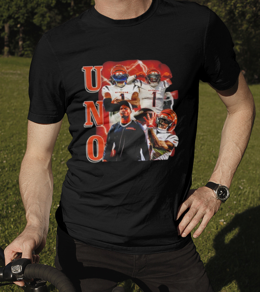 UNO Ja’Marr Chase Bengals Retro Vintage Style T-Shirt