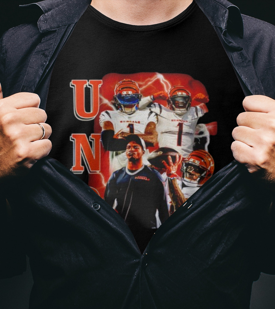 UNO Ja’Marr Chase Bengals Retro Vintage Style T-Shirt