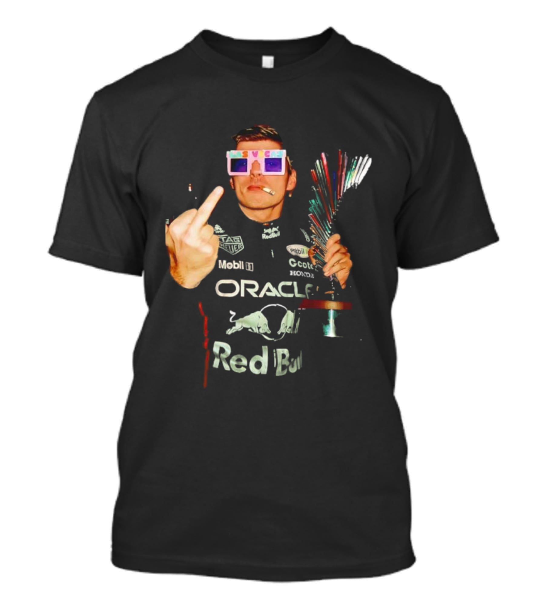 Max Verstappen Oracle Red Bull Racing F1 Champion Cup Las Vegas T-Shirt