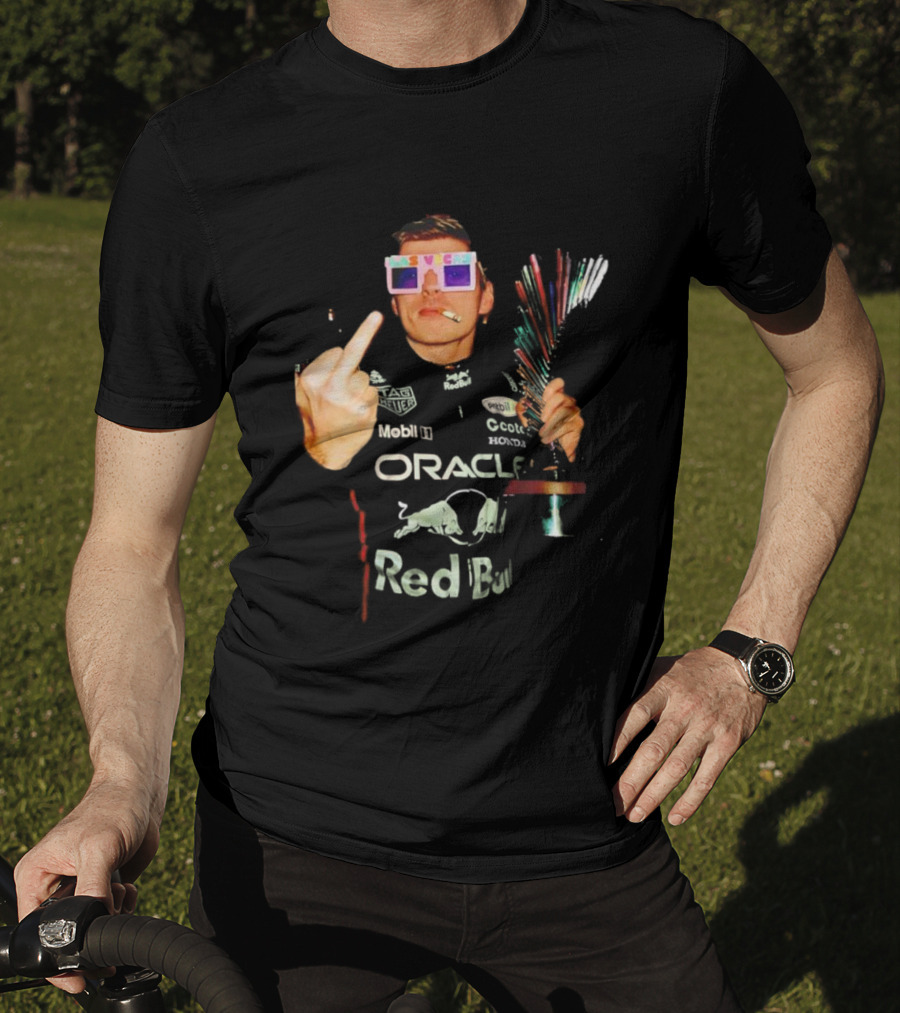 Max Verstappen Oracle Red Bull Racing F1 Champion Cup Las Vegas T-Shirt