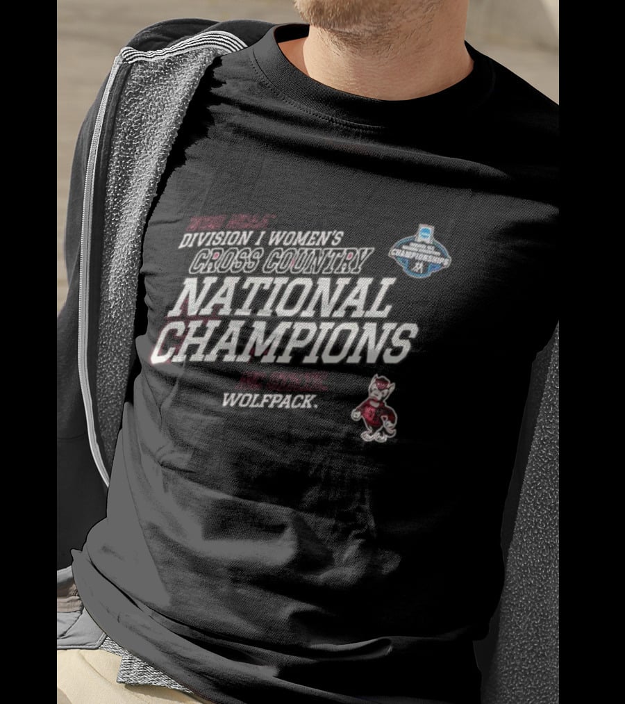 North Carolina State 2025 Women’s Cross Country NCAA Champions Wolfpack T-Shirt