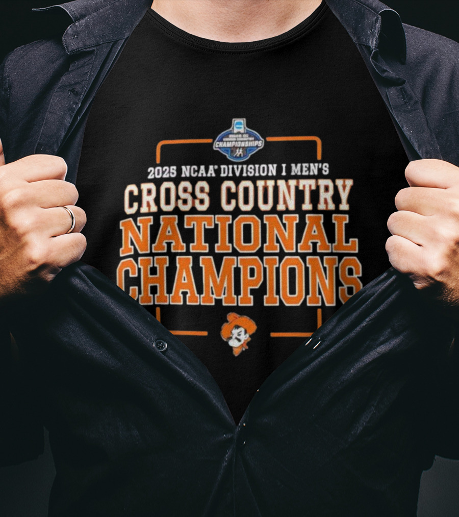 Oklahoma State Cowboys Cross Country National Champions 2025 NCAA T-Shirt