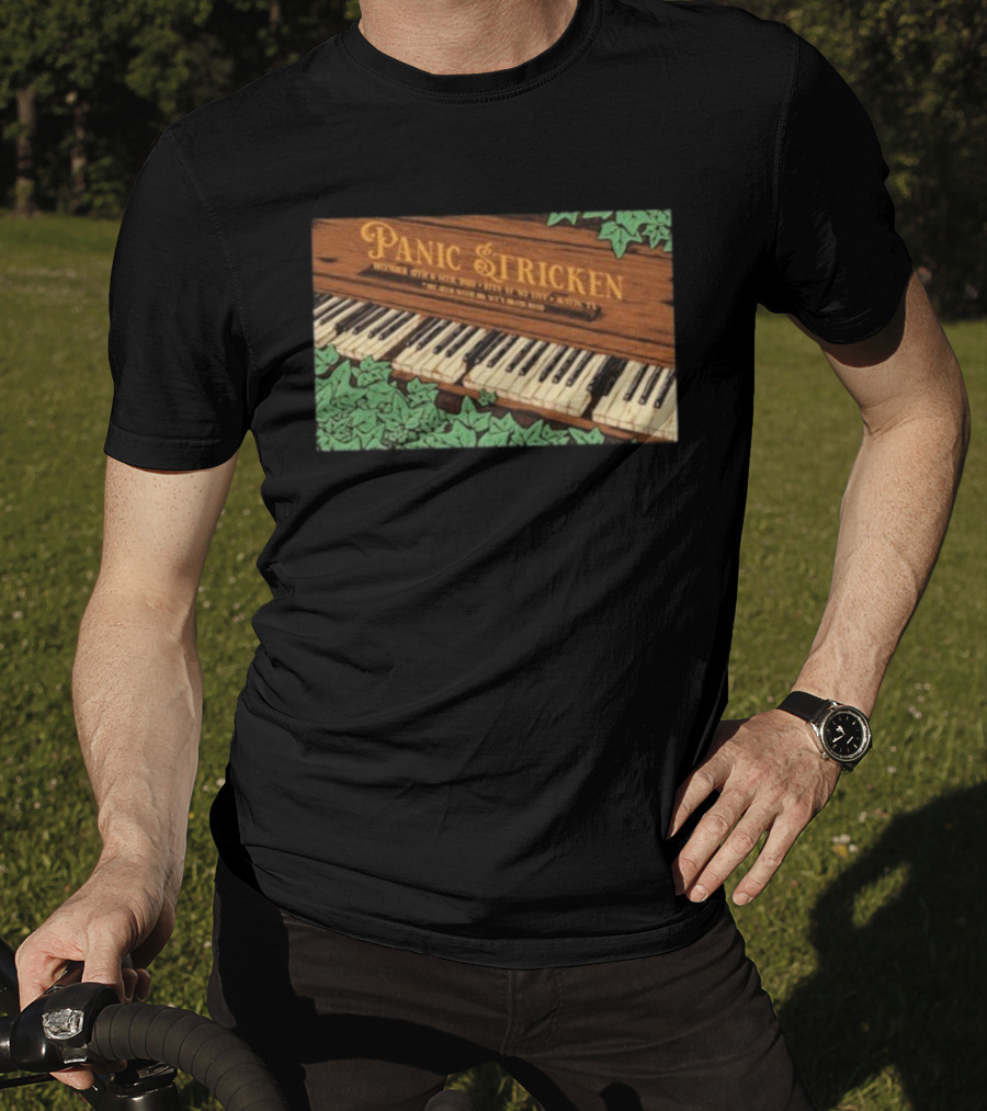 Panic Stricken December 12-14 2025 Austin TX Piano With Green Vines T-Shirt