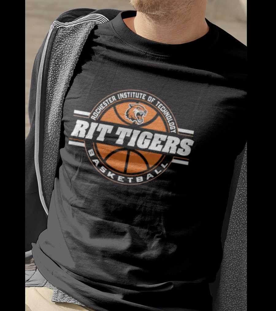 RIT Tigers Rochester Institute Of Technology Basketball Logo T-Shirt
