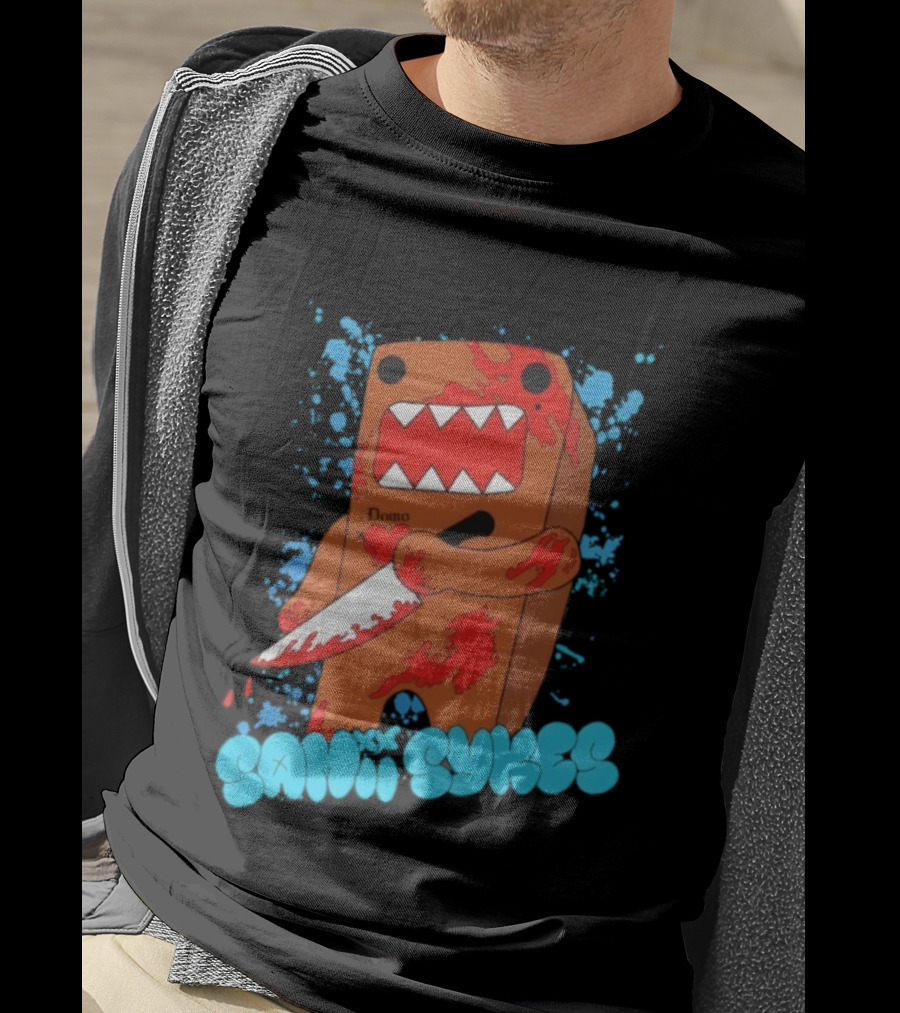 Sami Smyers Domo Knife Blood Splatter T-Shirt