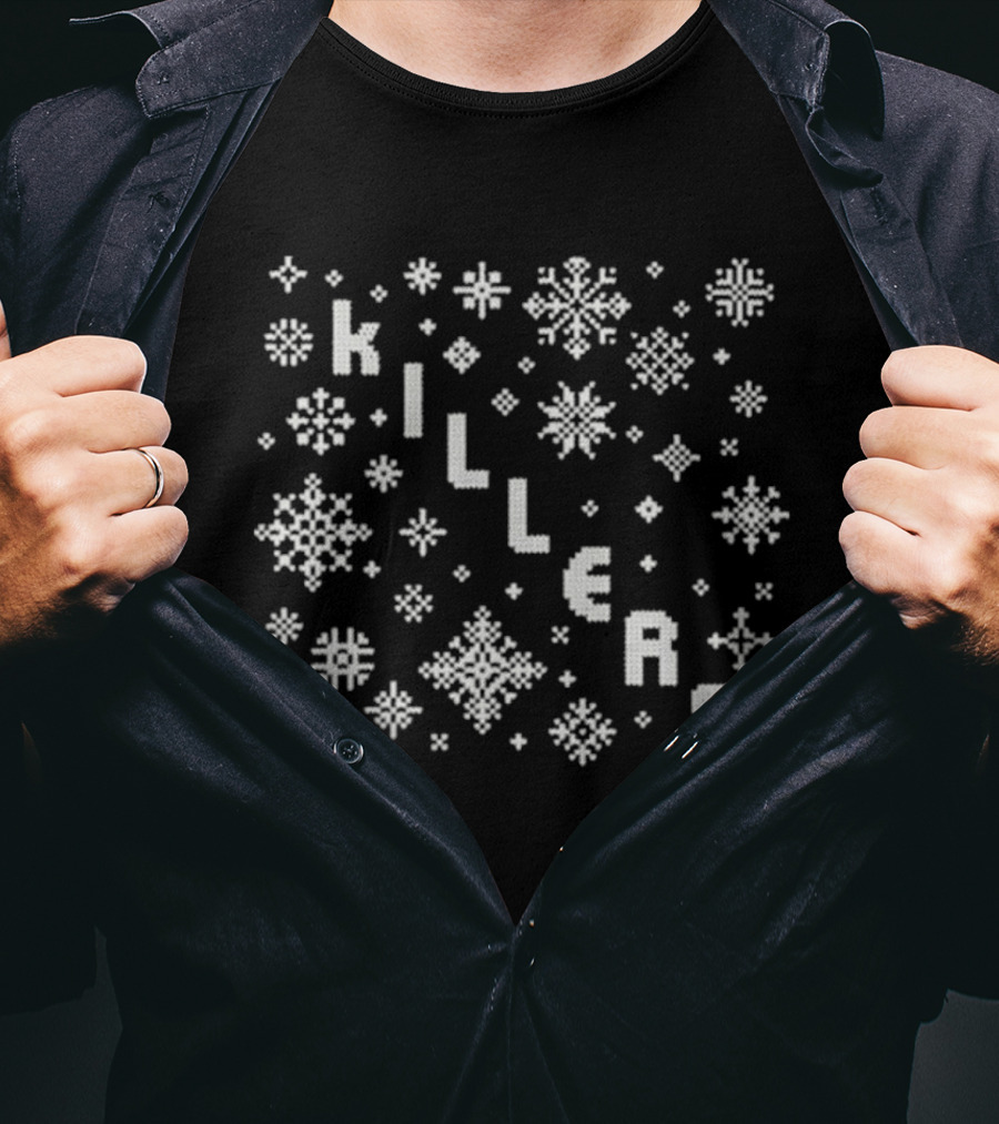 Killers Holiday Snowflake Christmas Pattern T-Shirt