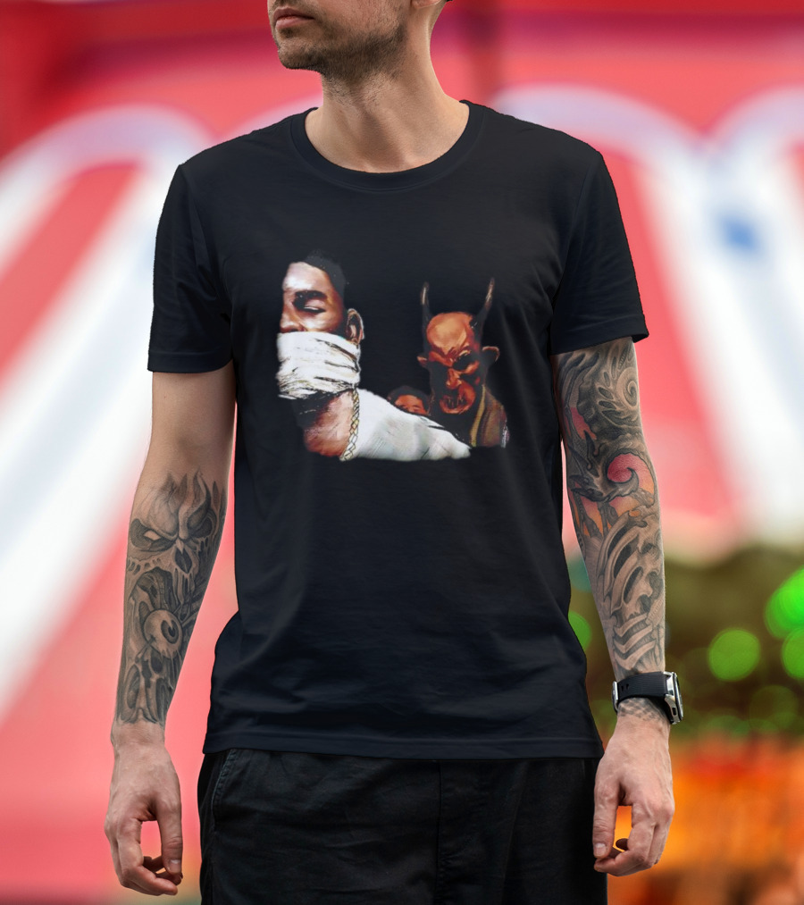 The Uncomfortable Truth Ransom Conductor Williams Devil On Shoulder Artwork T-Shirt