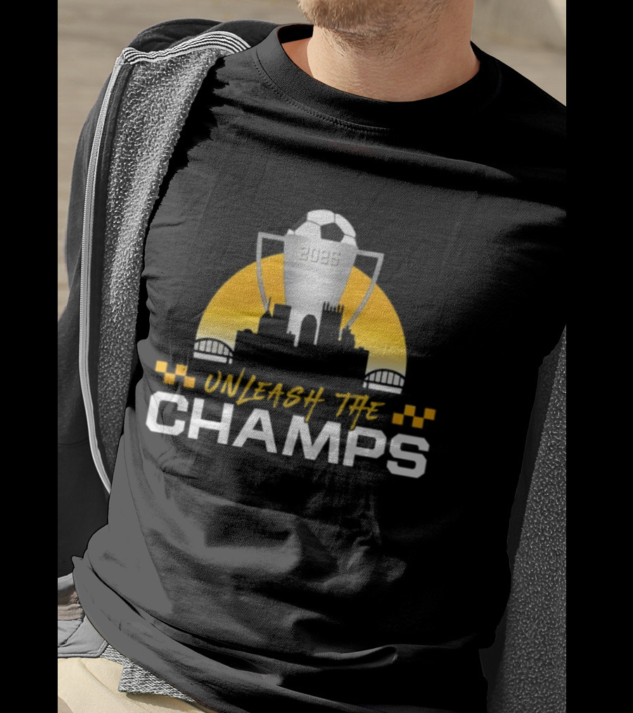 Unleash The Champs 2023 Soccer Trophy Champions T-Shirt