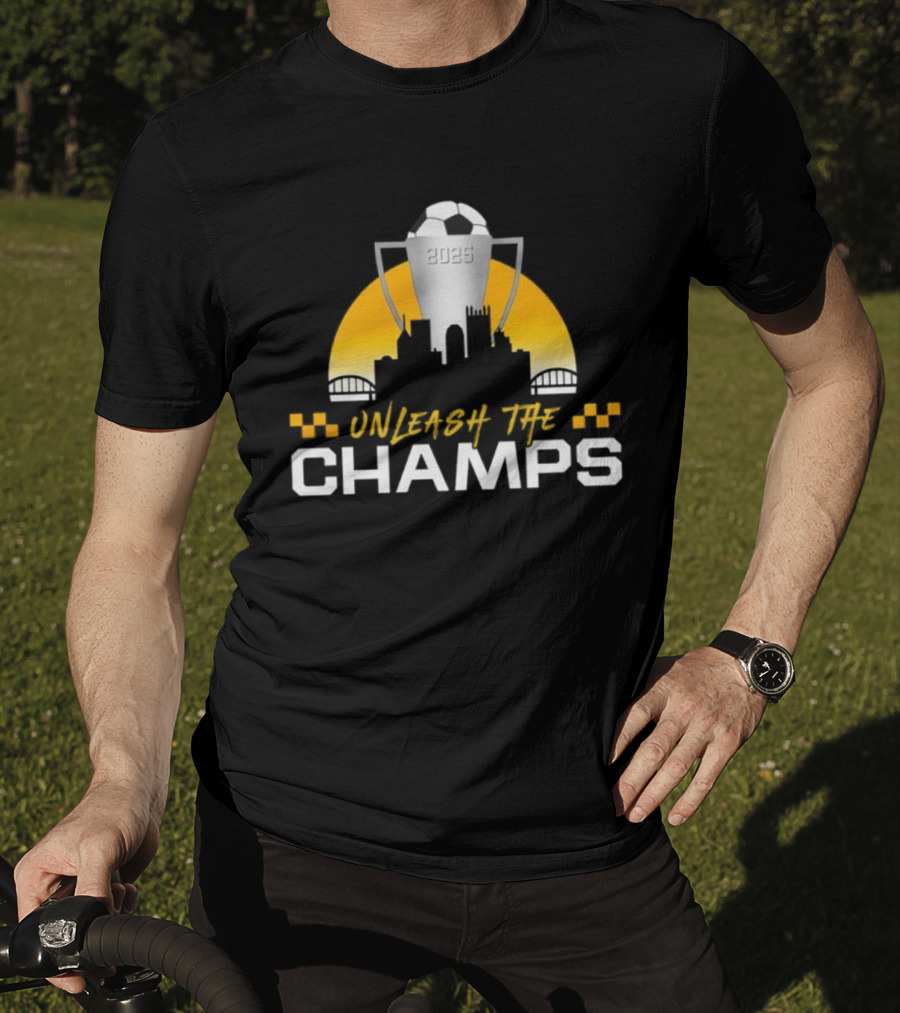 Unleash The Champs 2023 Soccer Trophy Champions T-Shirt
