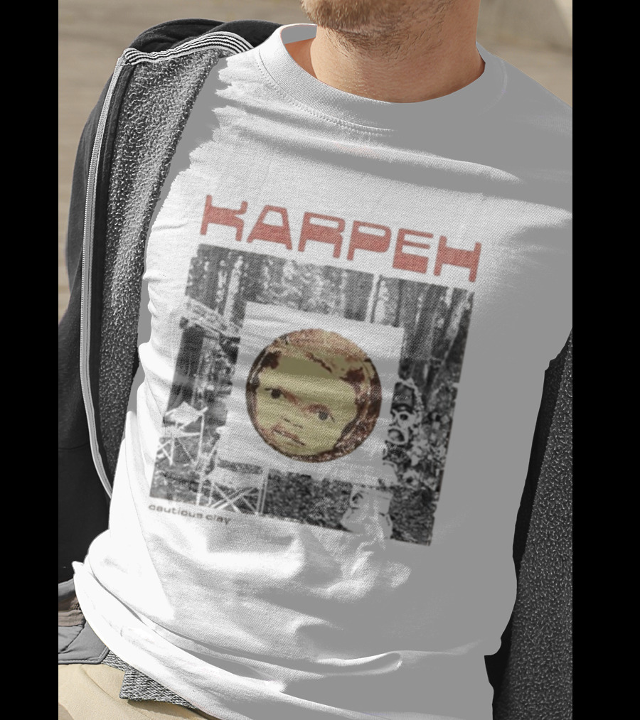 Karpeh Face Forest Scene Cautious Clay T-Shirt