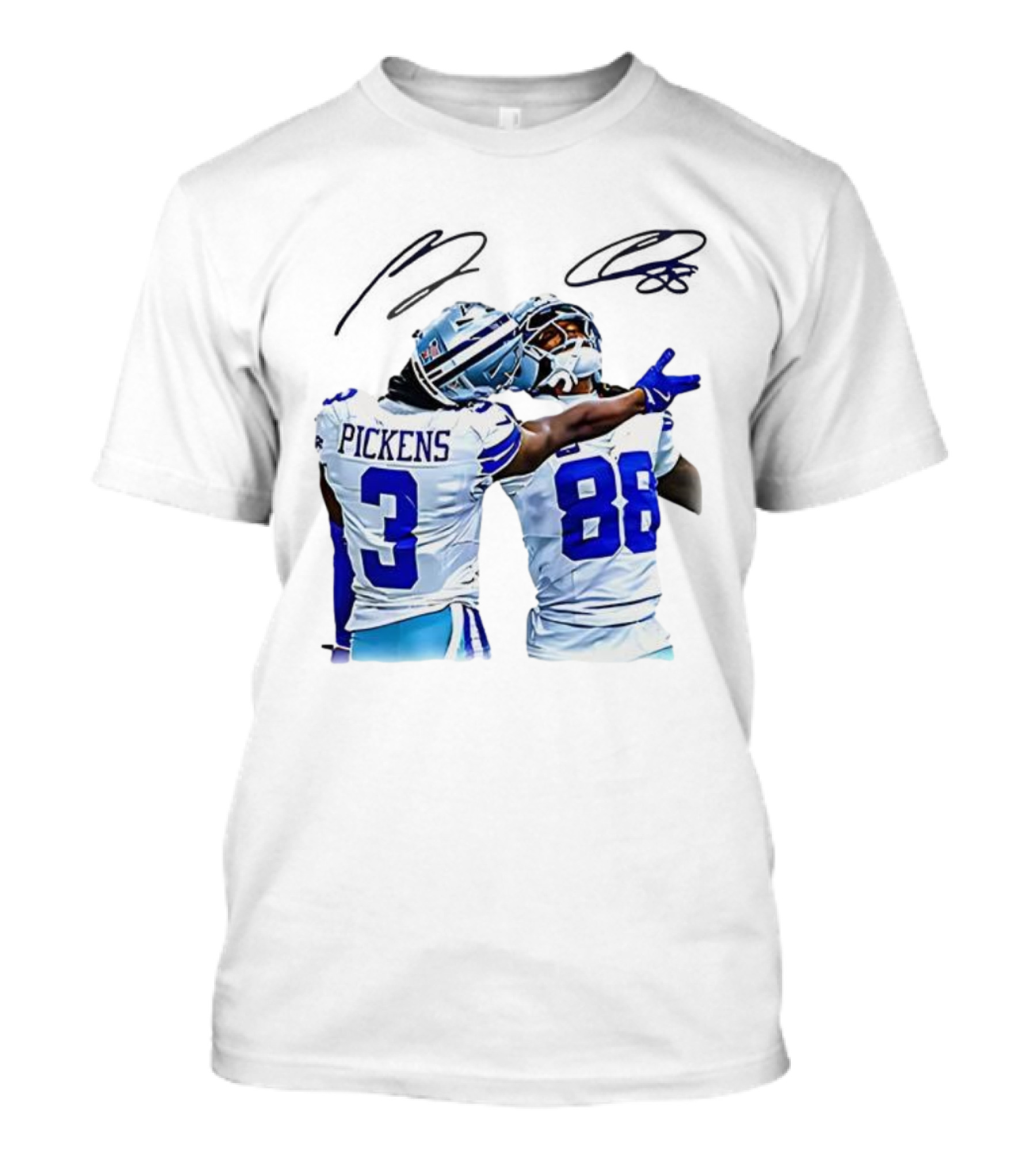 CeeDee Lamb George Pickens Dallas Cowboys We Dem Boyz Signature Football Duo T-Shirt